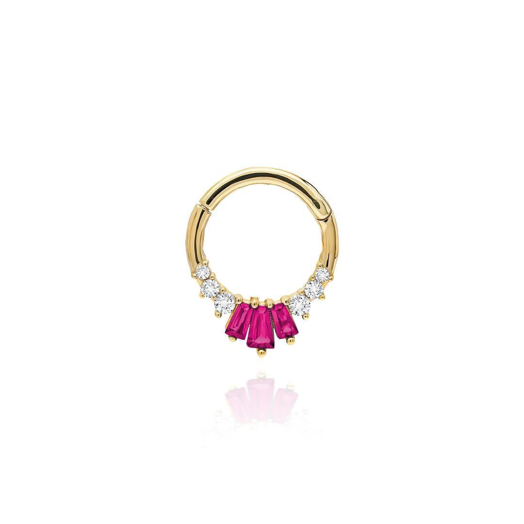 Paiz14 K Altın Halka Piercing