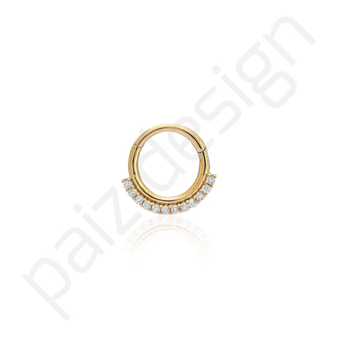 Paiz14 K Altın Halka Piercing