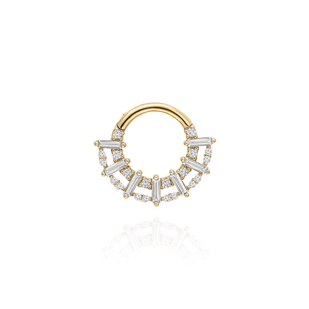 Paiz14 K Altın Halka Piercing