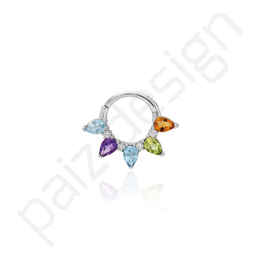 Paiz14 K Altın Halka Piercing