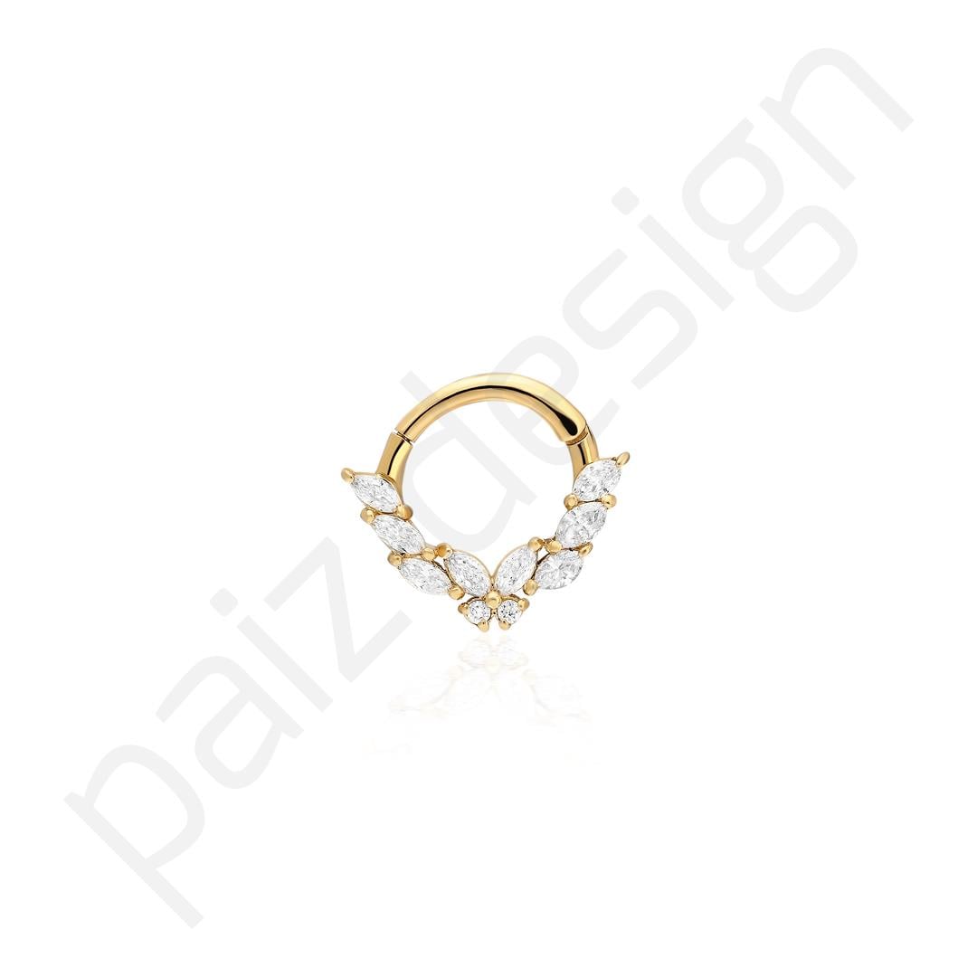 Paiz14 K Altın Halka Piercing