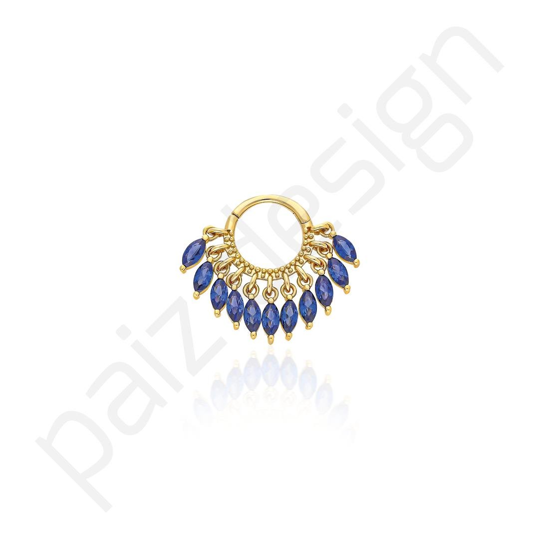 Paiz14 K Altın Halka Piercing
