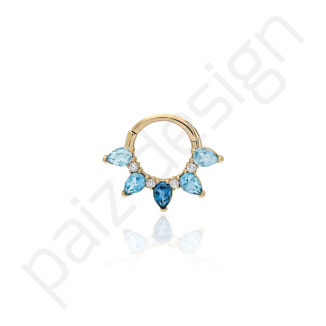 Paiz14 K Altın Halka Piercing