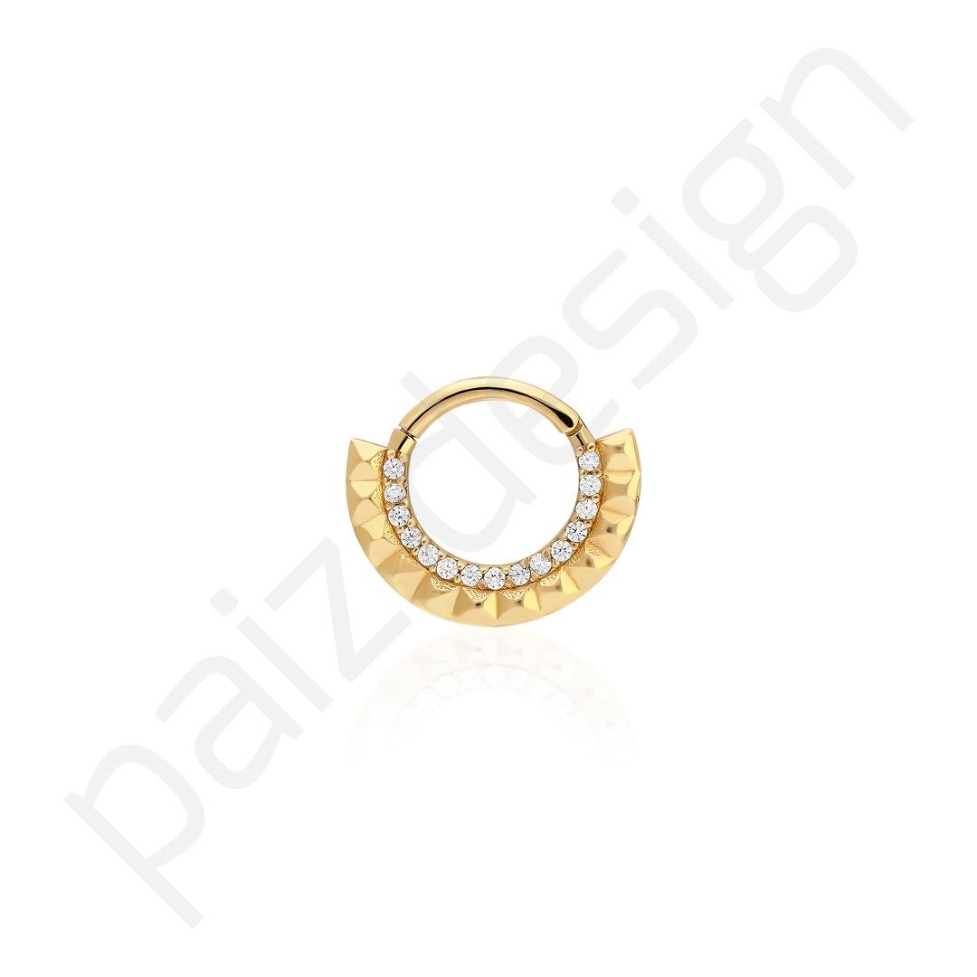 Paiz14 K Altın Halka Piercing