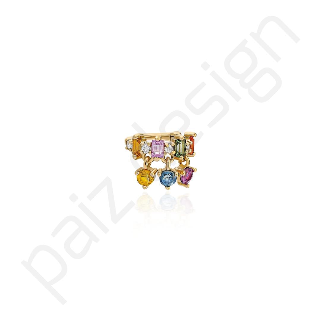 Paiz14 K Altın Halka Piercing
