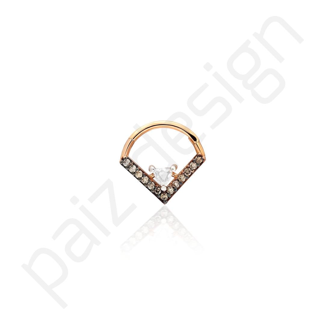 Paiz14 K Altın Halka Piercing