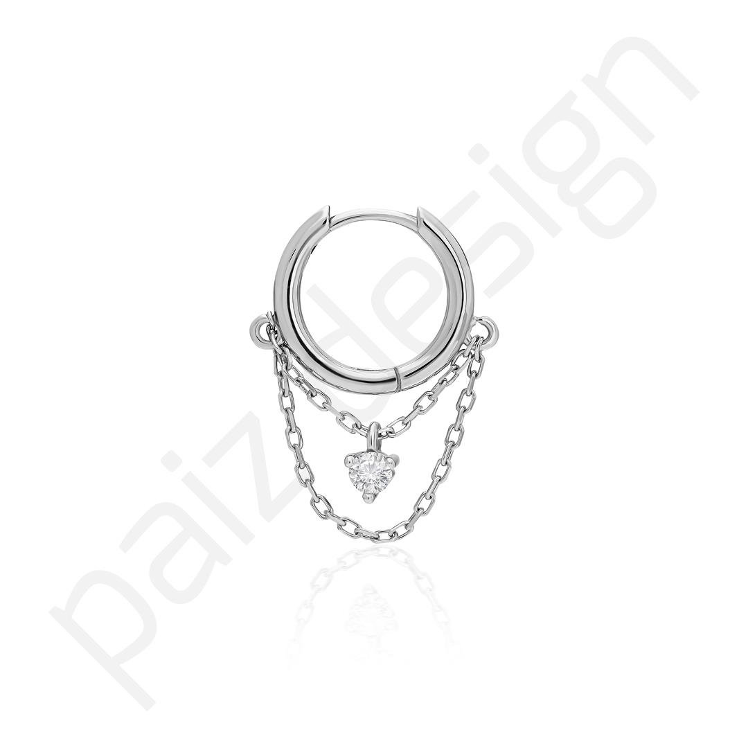Paiz14 K Altın Halka Piercing