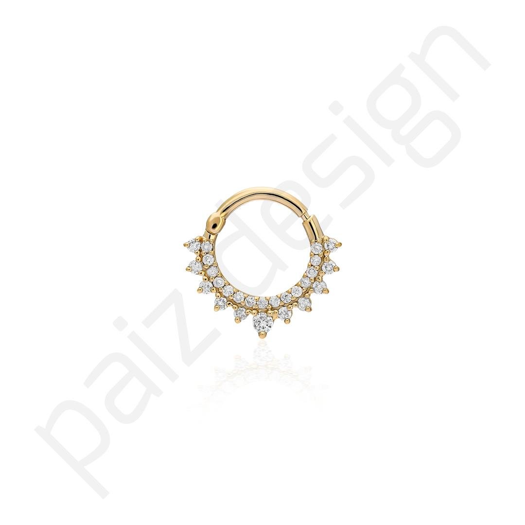 Paiz14 K Altın Halka Piercing
