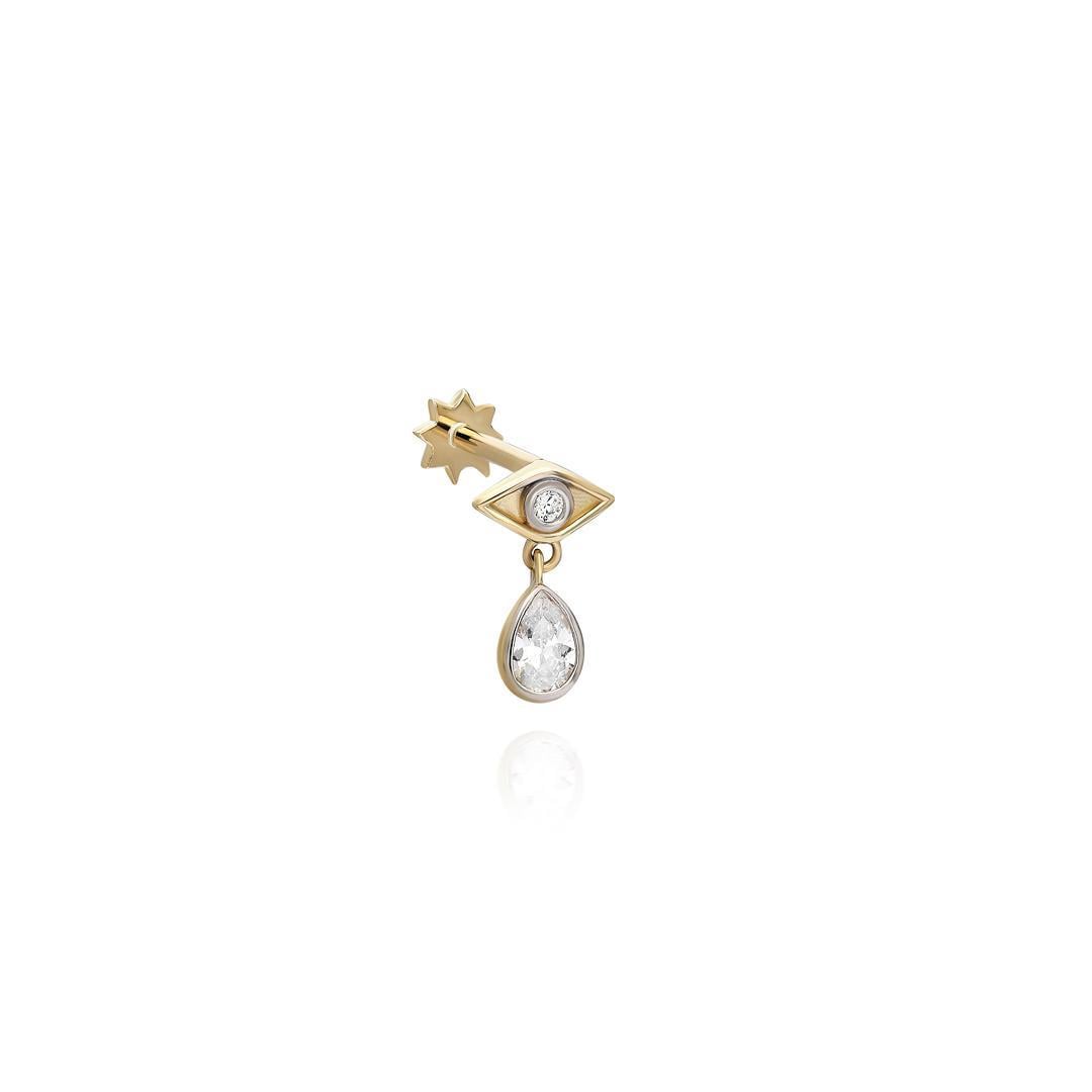 Paiz14 K Altın Piercing