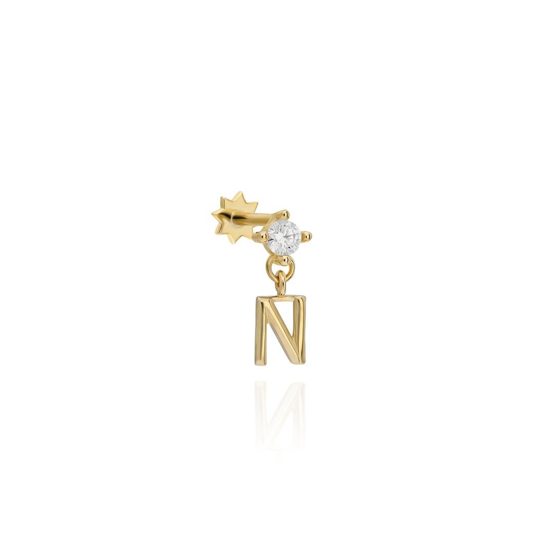 Paiz14 K Altın Piercing 