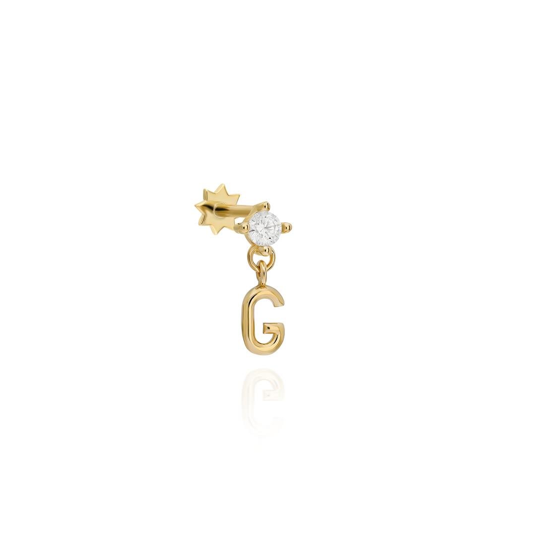 Paiz14 K Altın Piercing 