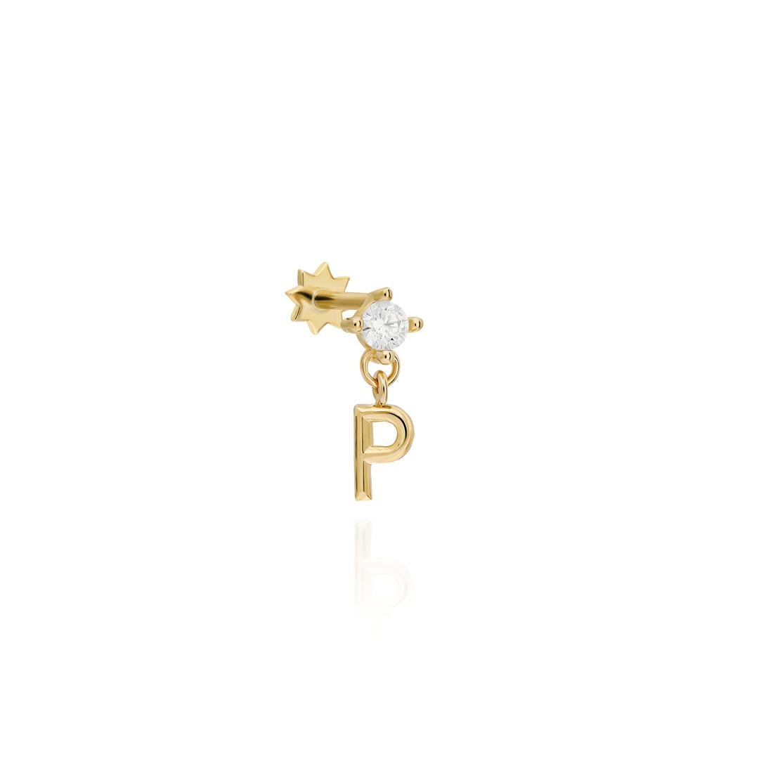 Paiz14 K Altın Piercing 