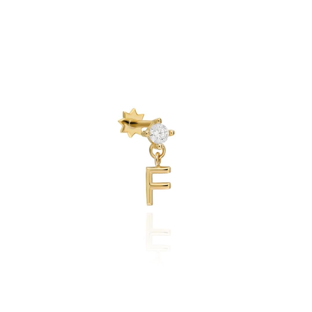 Paiz14 K Altın Piercing 