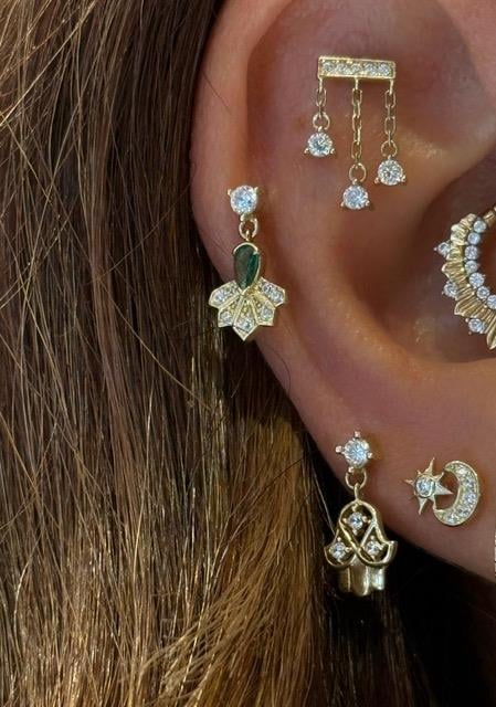 Paiz14 K Altın Piercing