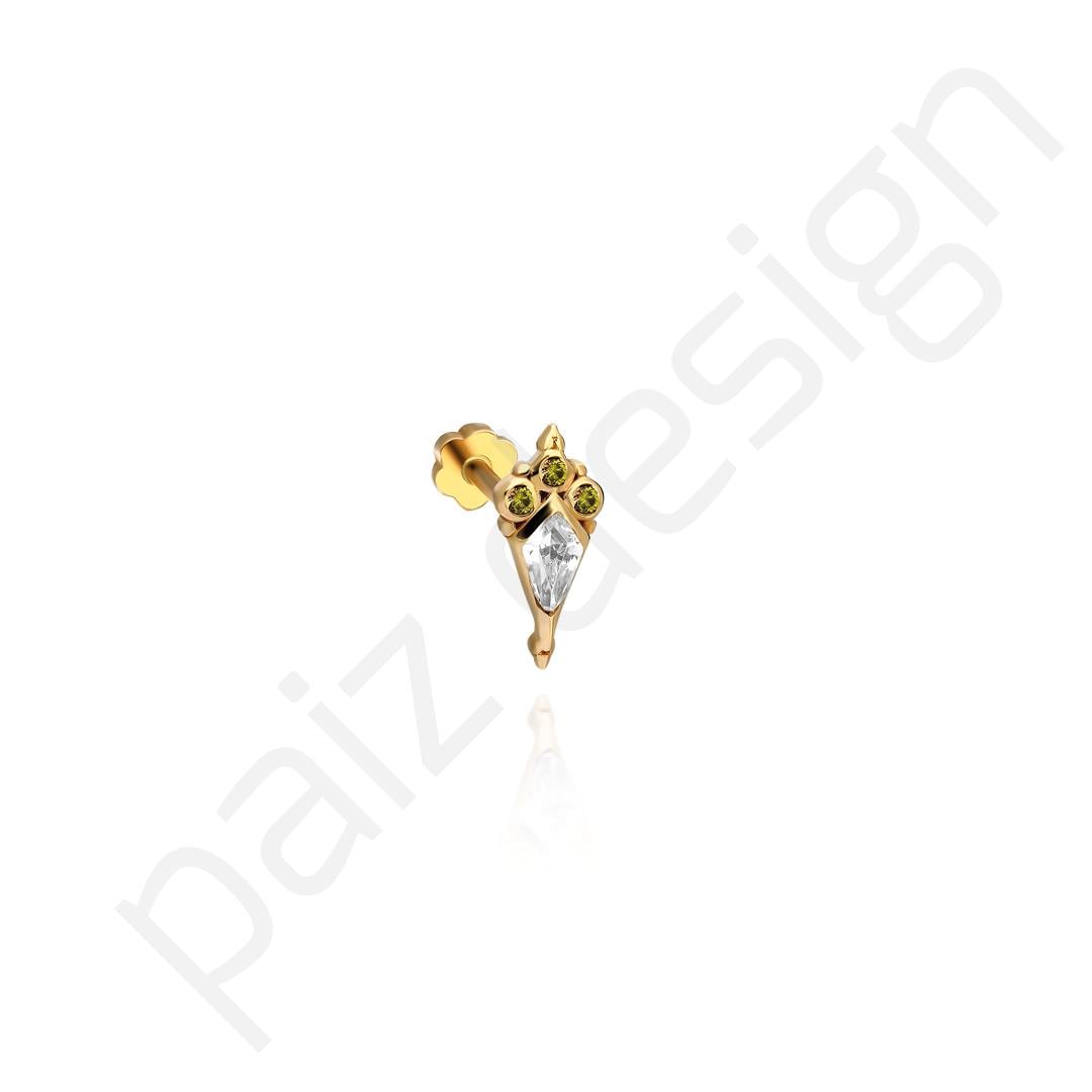 Paiz14 K Altın Piercing