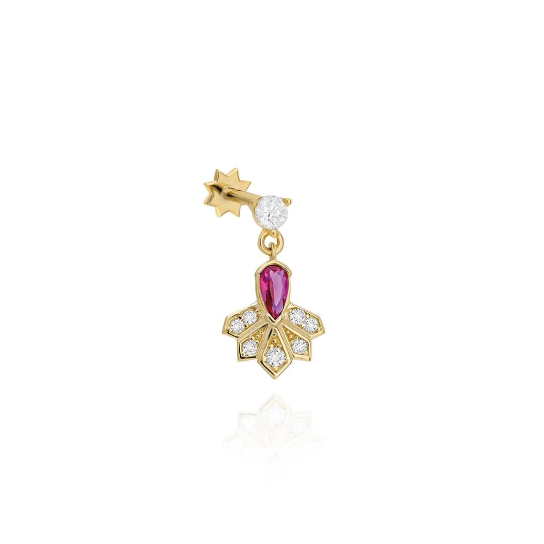 Paiz14 K Altın Piercing