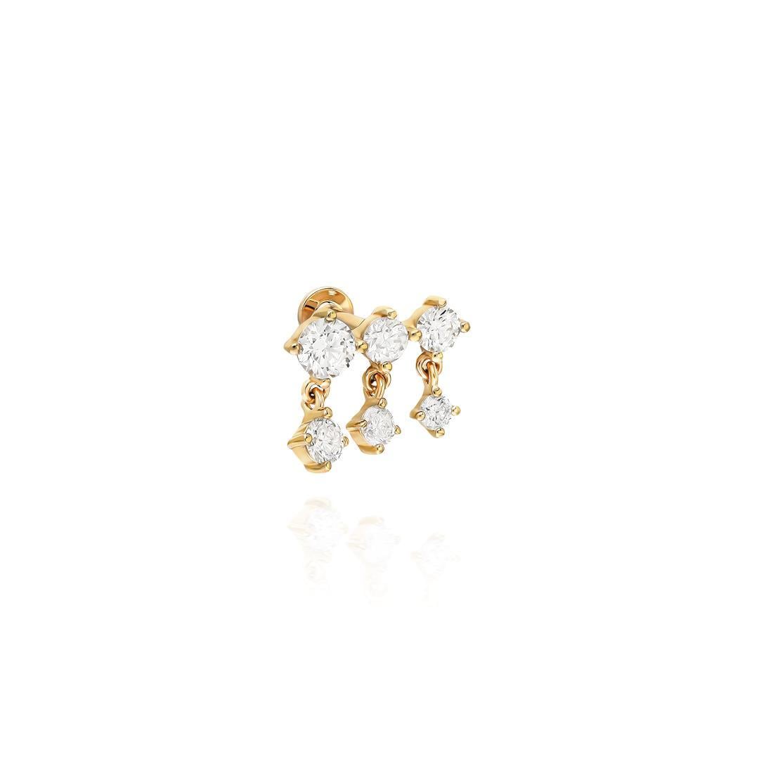 Paiz14 K Altın Piercing