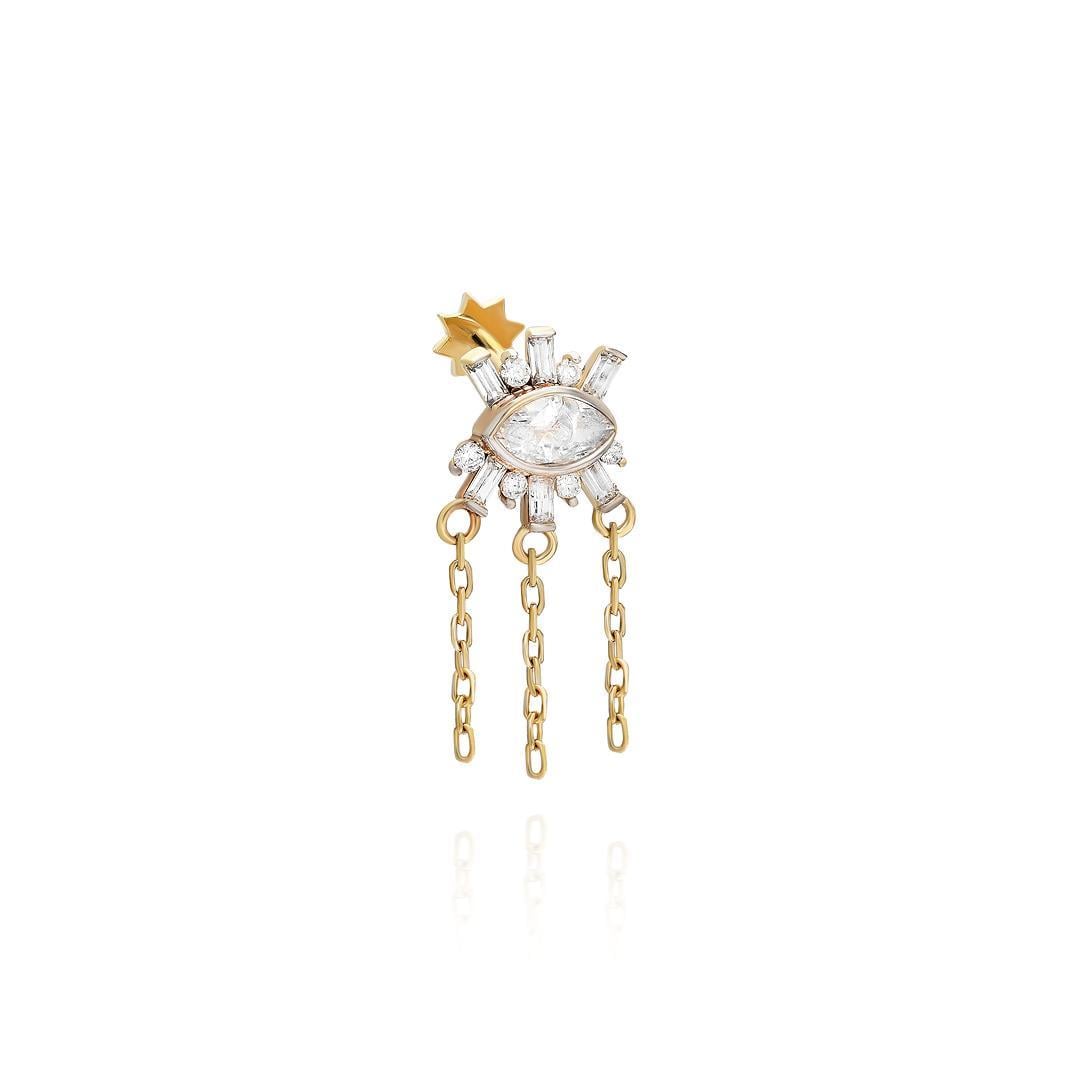 Paiz14 K Altın Piercing