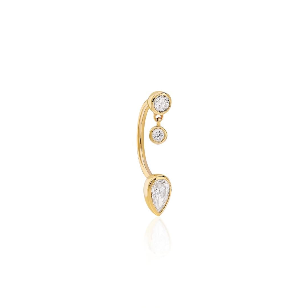 Paiz14 K Altın Piercing