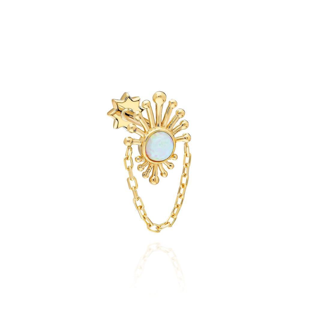 Paiz14 K Altın Piercing