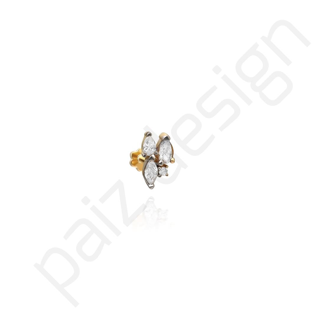 Paiz14 K Altın Piercing