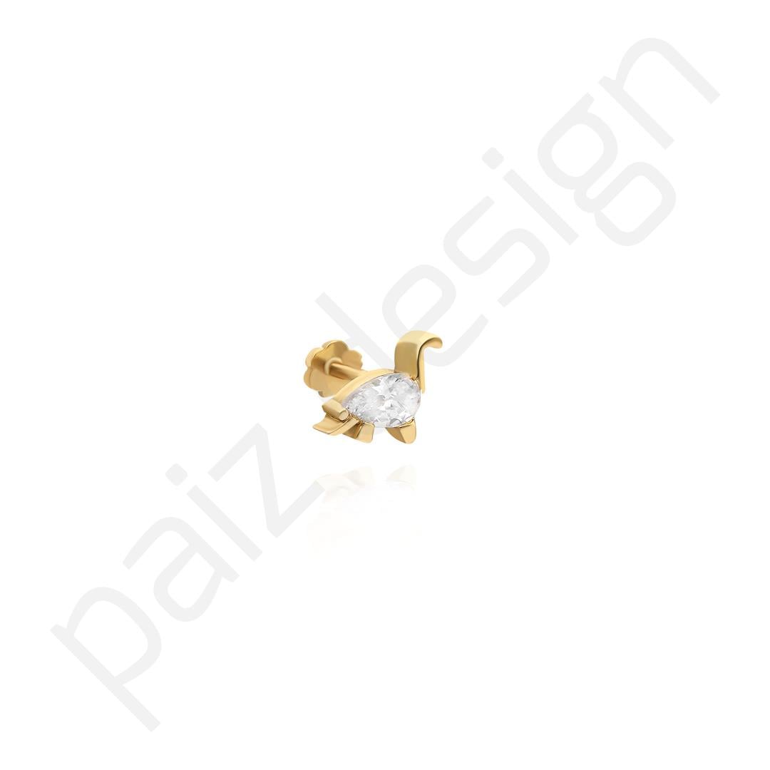 Paiz14 K Altın Piercing