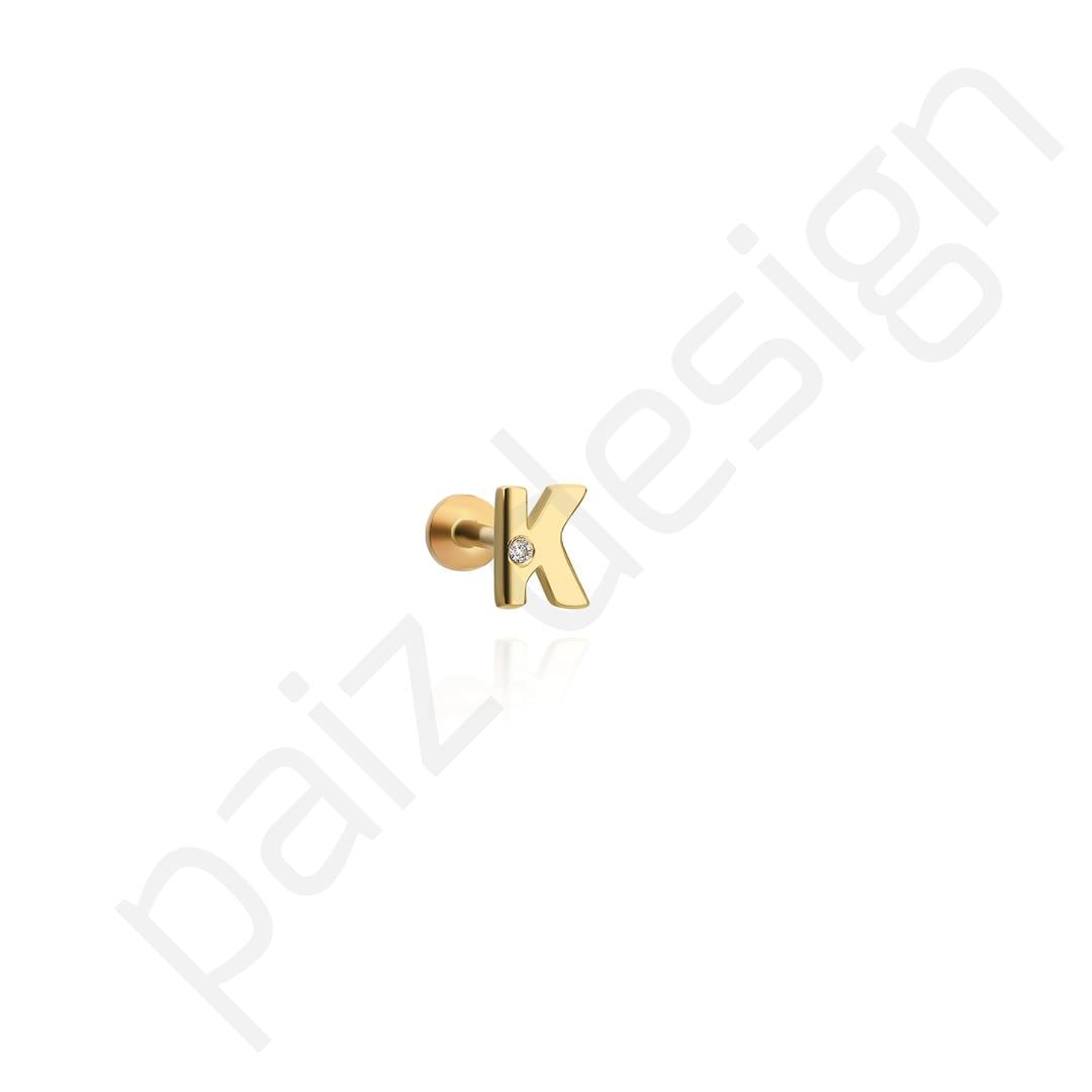 Paiz14 K Altın Pırlanta Piercing