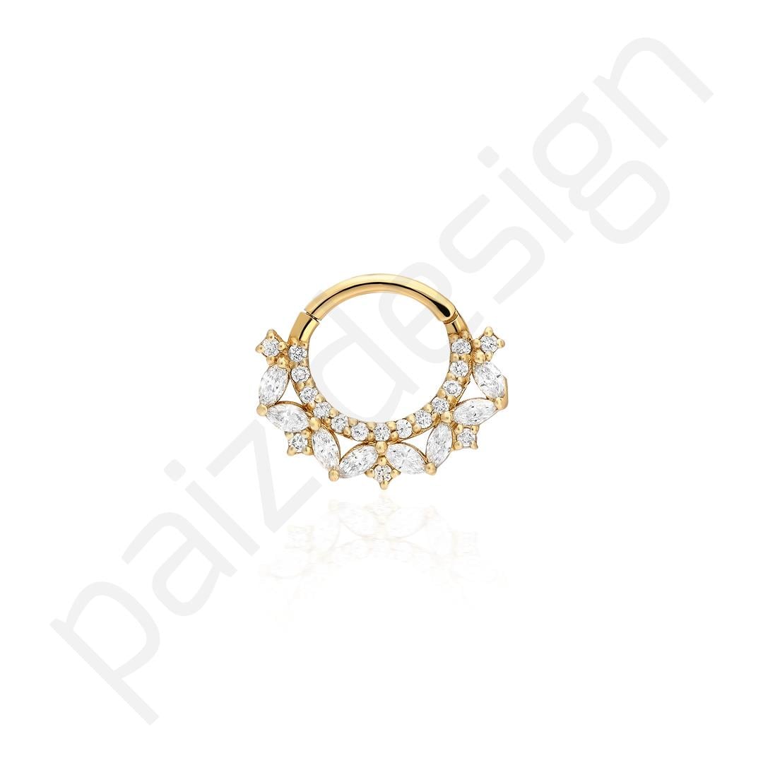 Paiz14K Altın Halka Piercing