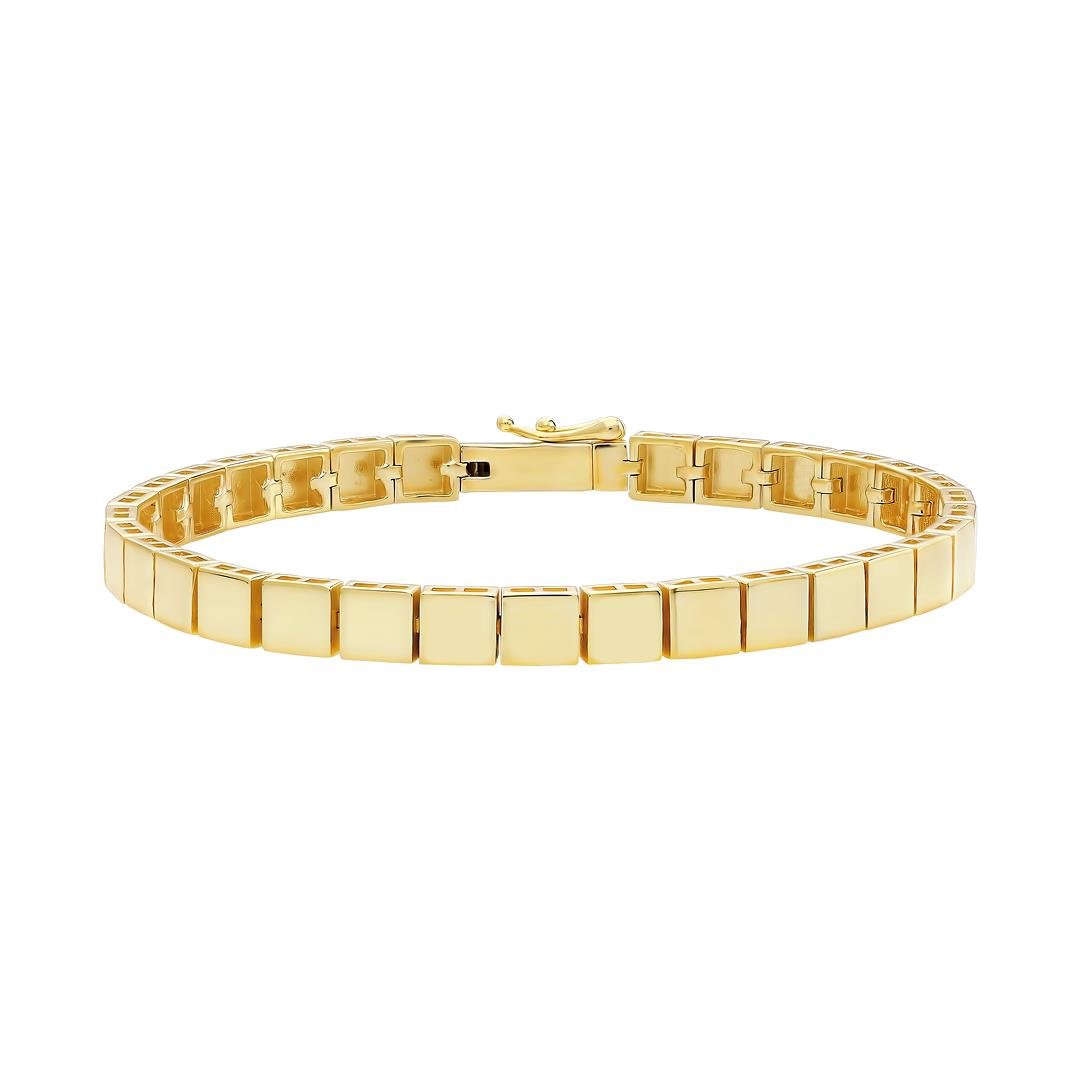 PaizGold Kare Plaka Bileklik 