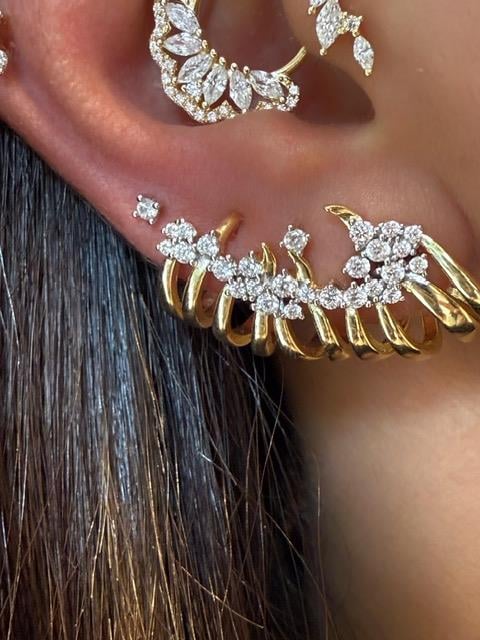 PaizGold Kıvrık Küpe 