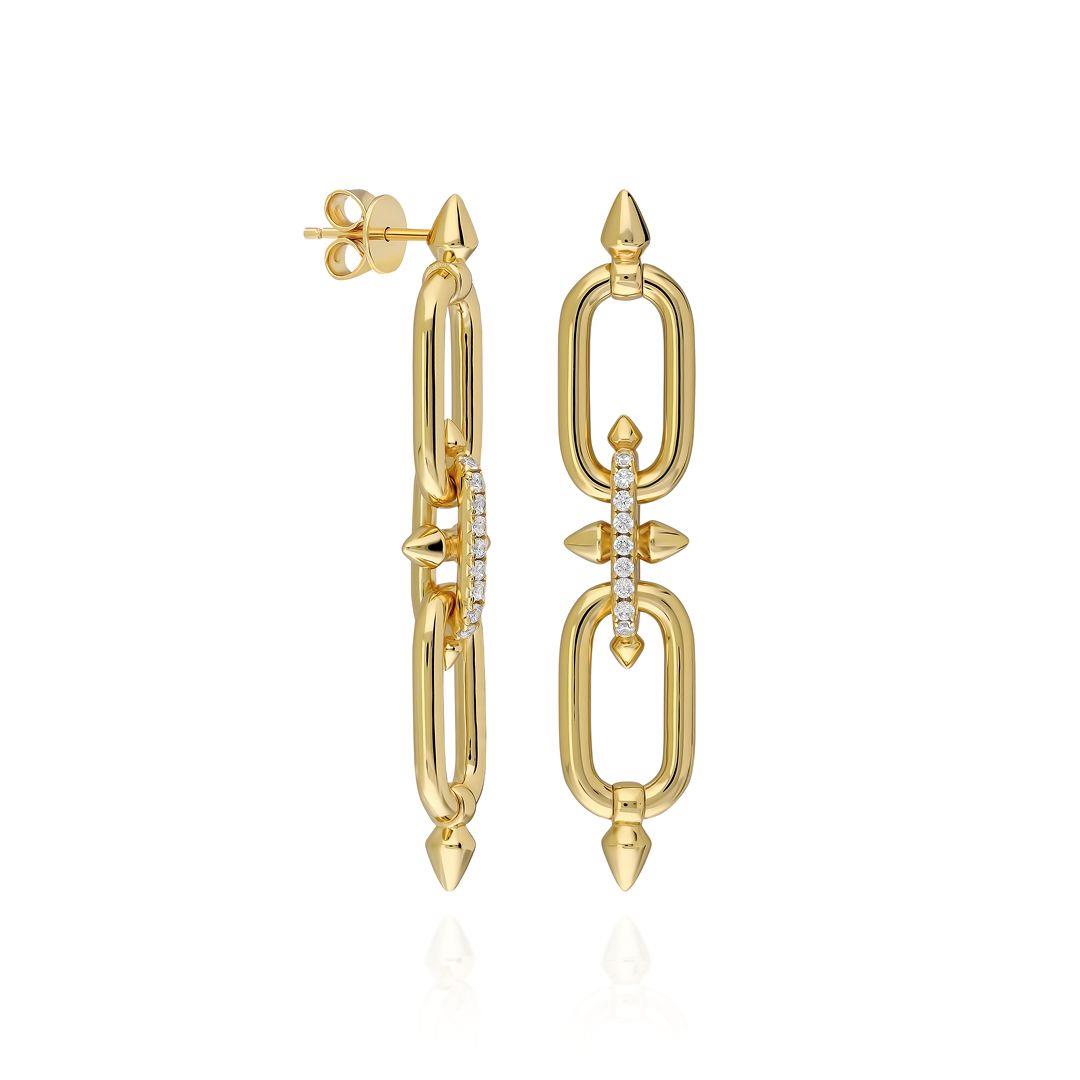 PaizGold Oval Halka Küpe