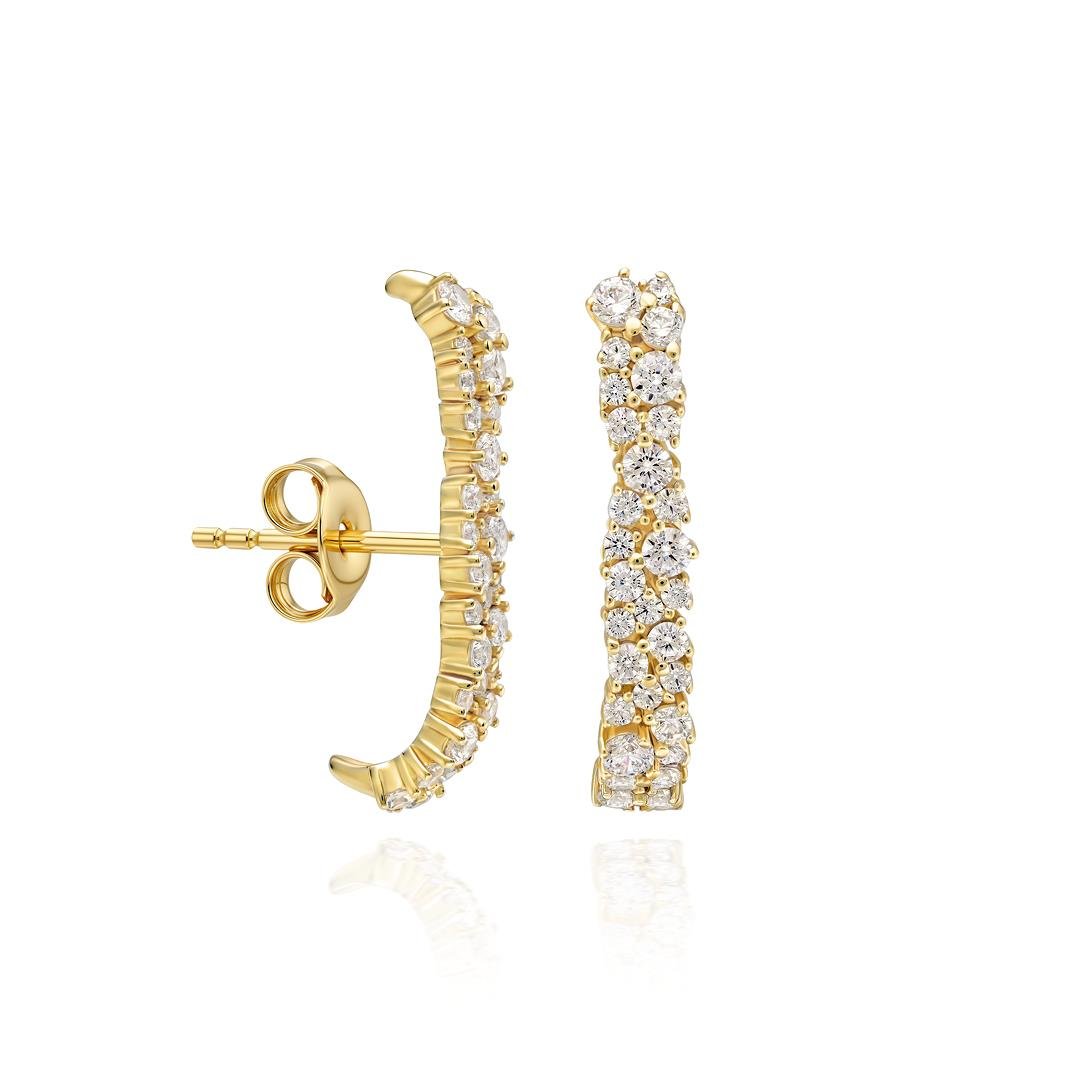 PaizGold Taşlı Küpe 