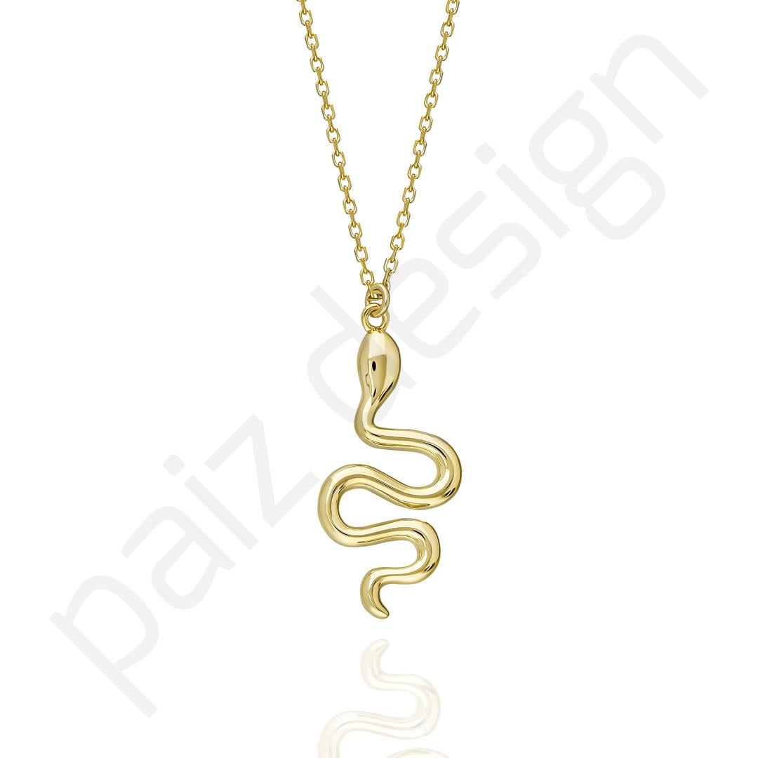 PaizGold Yılan Kolye 