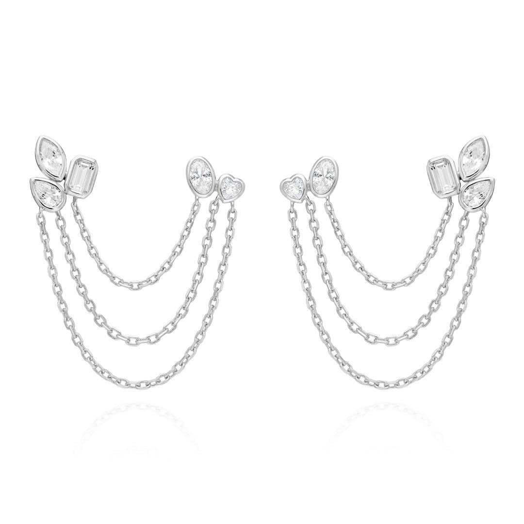 PaizSilver Damla Taşlı Küpe 