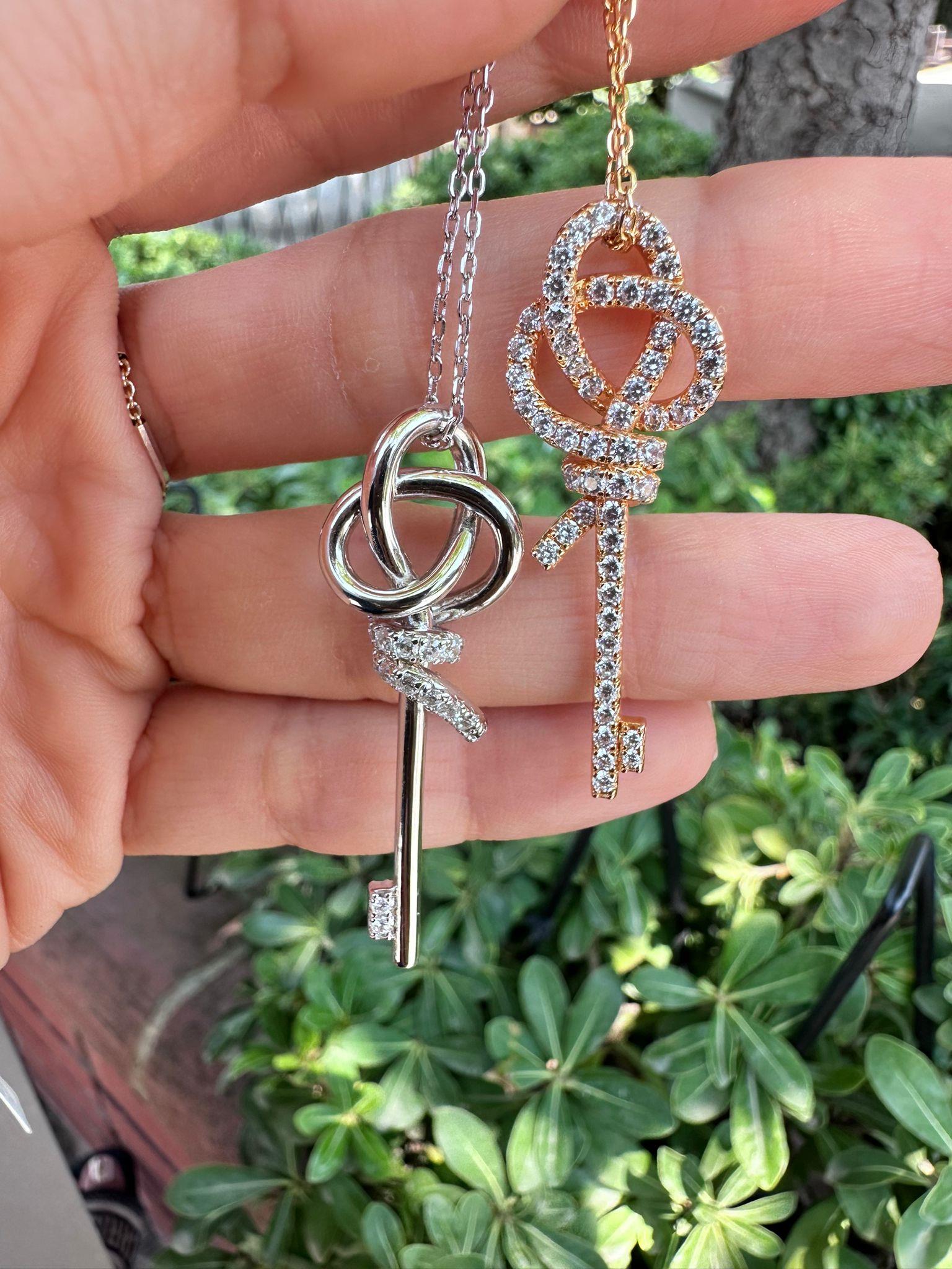 PaizSilver Taşlı Anahtar Kolye 
