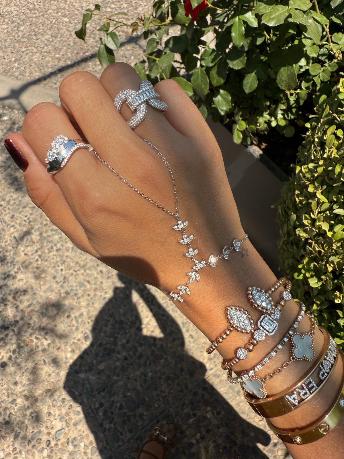 PaizSilver Verev Taşlı Yüzük 