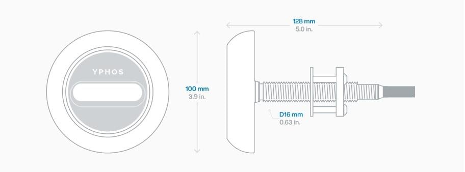 YPHOS MODEL 05, SUALTI AYD. BEYAZ. 12V/24V -14.200