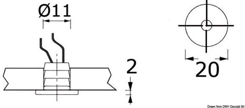 Apis Merdiven Lambası Mavi 12/24V