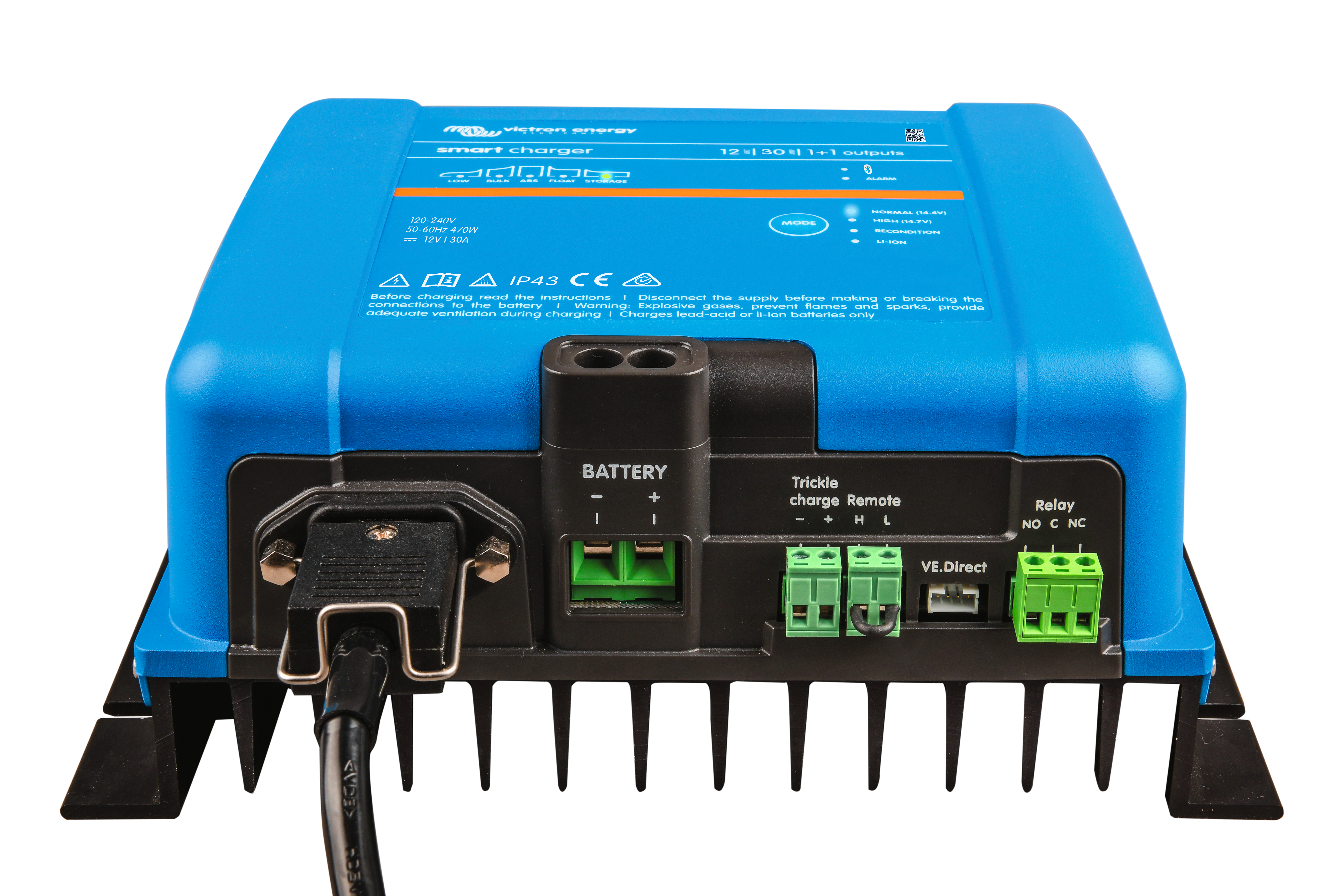 SMART IP43 CHARGER 12V/30A(1+1) 120/240V