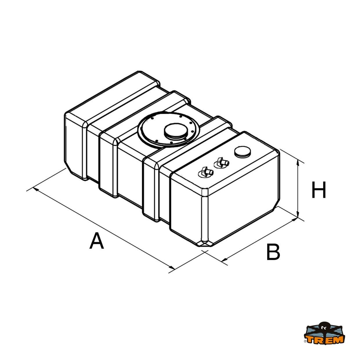 Trem Portatif Yakıt Tankı 50x35x23