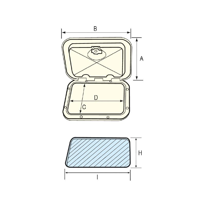 SU GEÇİRMEZ GÖMME KAPAK 243X607MM, GRİ