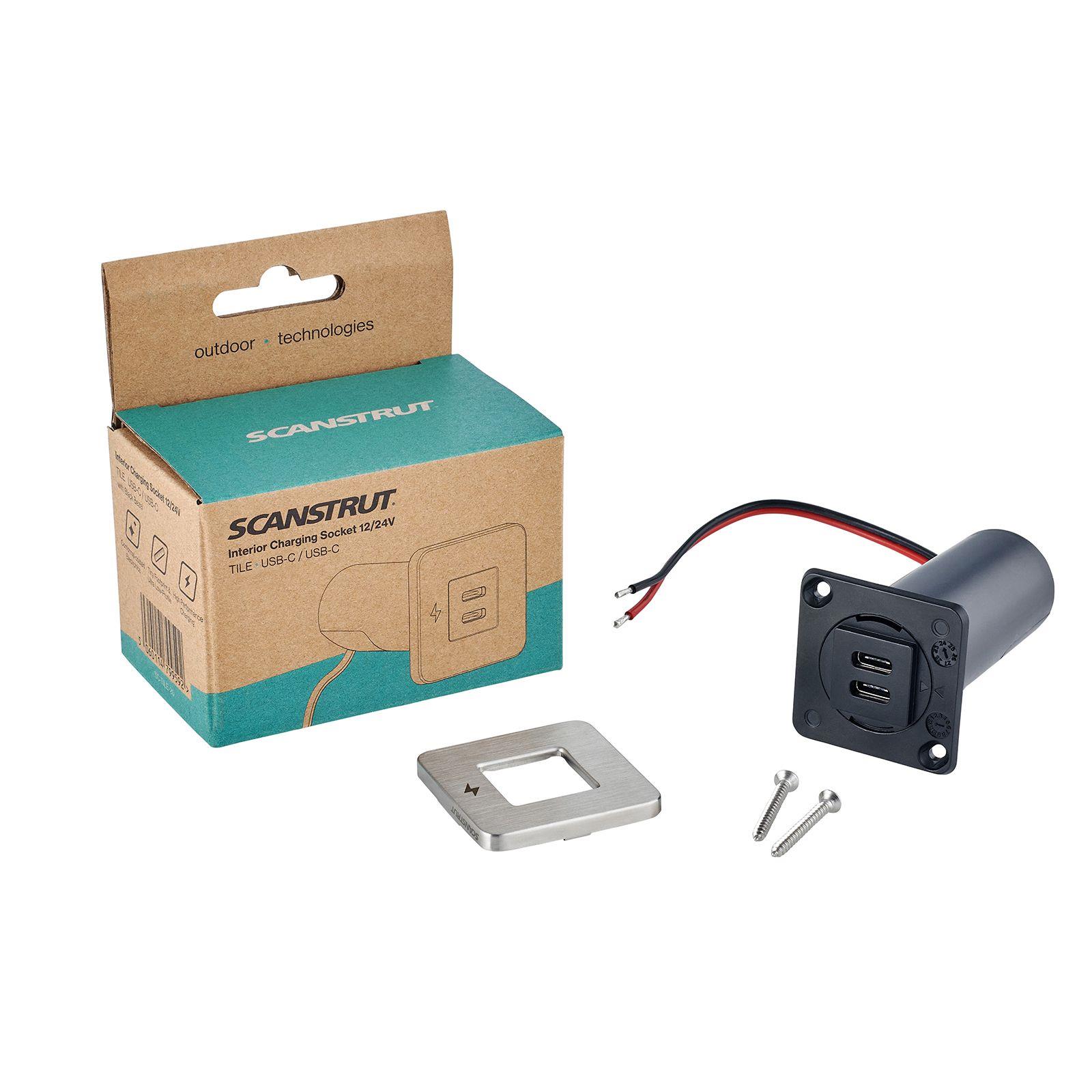 TILE-USB-C/USB-C ŞARJ SOKETİ, SİYAH ÇERÇEVE