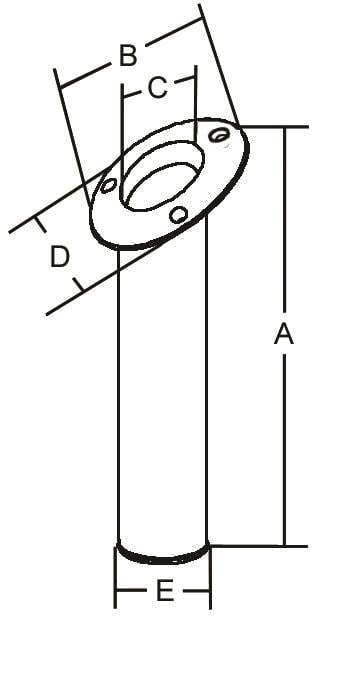 Kamış yuvası A 247MM B 107MM C 42MM D 85MM