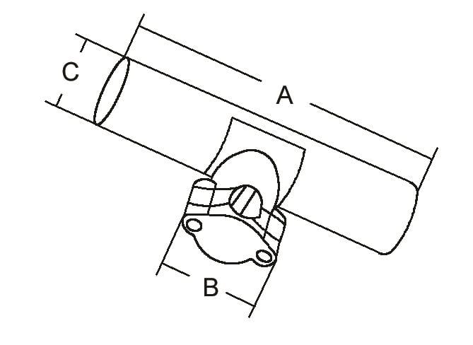 Kamış yuvası 25MM A 214MM B69MM  C 41MM