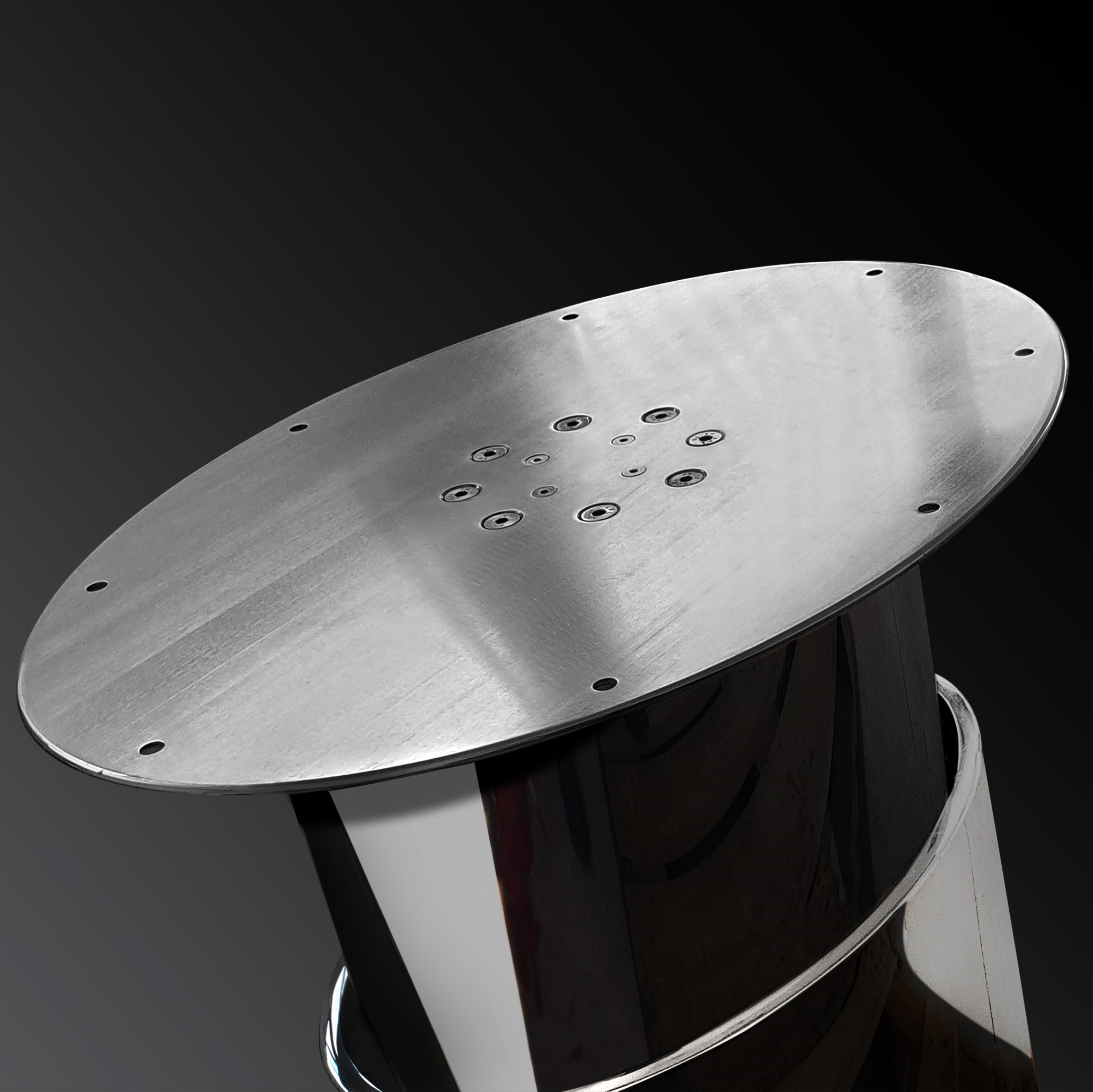 BARKA ELEK.MASA AYAĞI PASL.ÇELİK.12V.TEK KDM 700MM