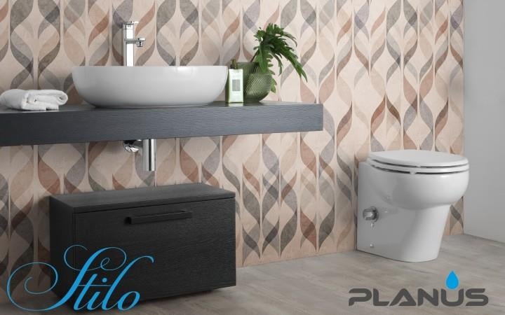 Stilo Plus 24V Beyaz Taş Taharet Kitli Tuvalet