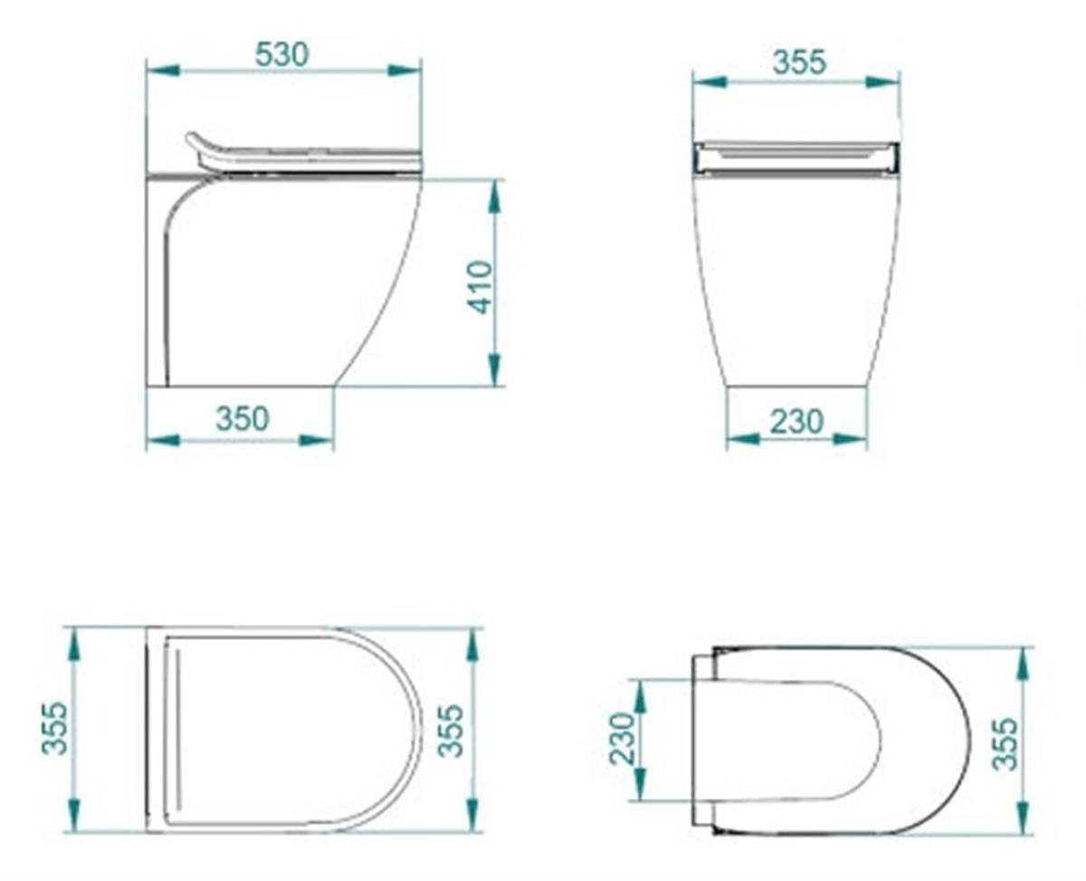 WAVE 24V BEYAZ TAŞ TUVALET -530-