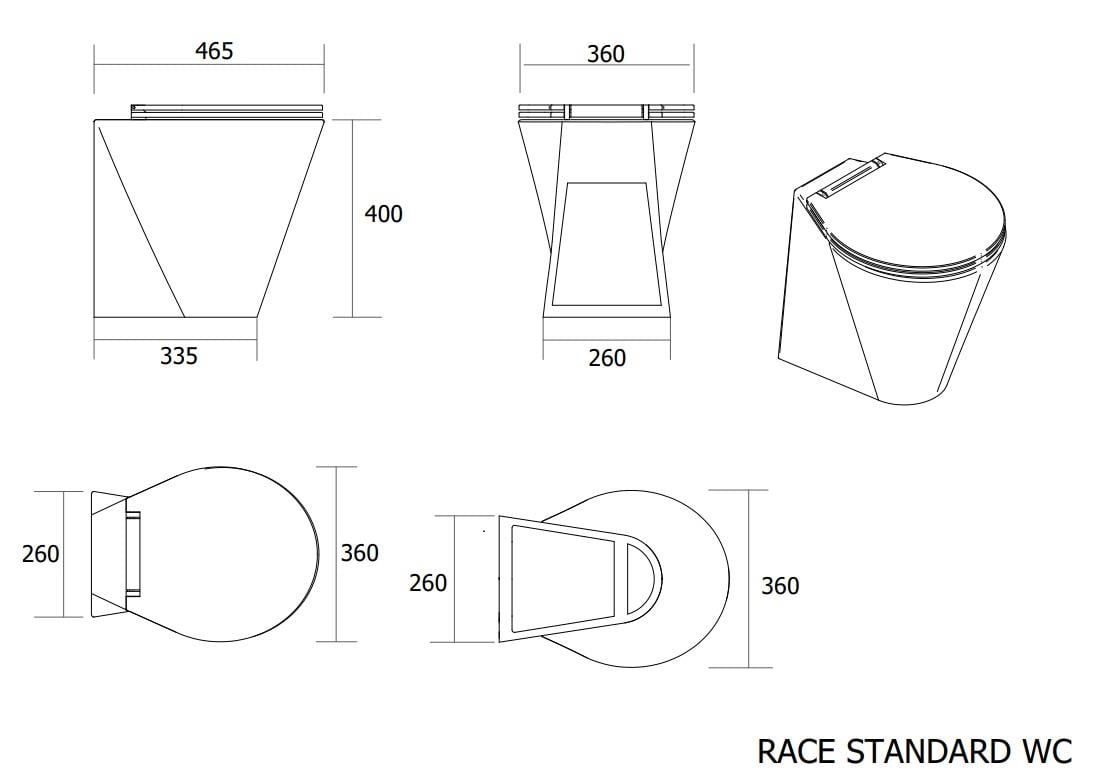 Race 24V Karbon Tuvalet 