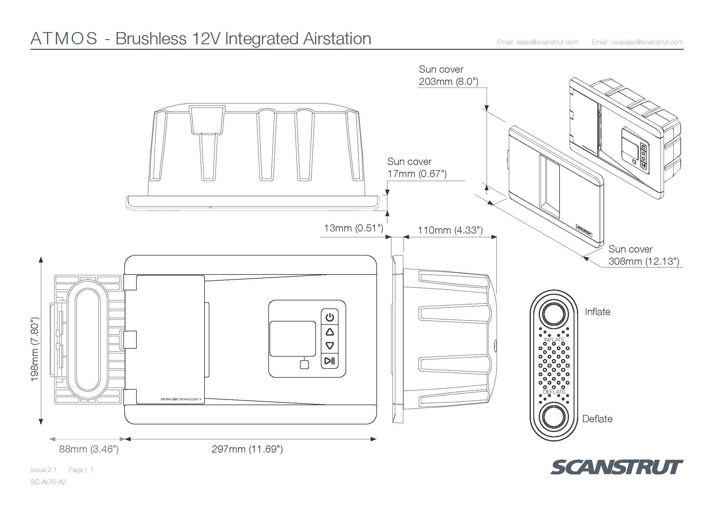ATMOS DAHİLİ HAVA İSTASYONU, 12V