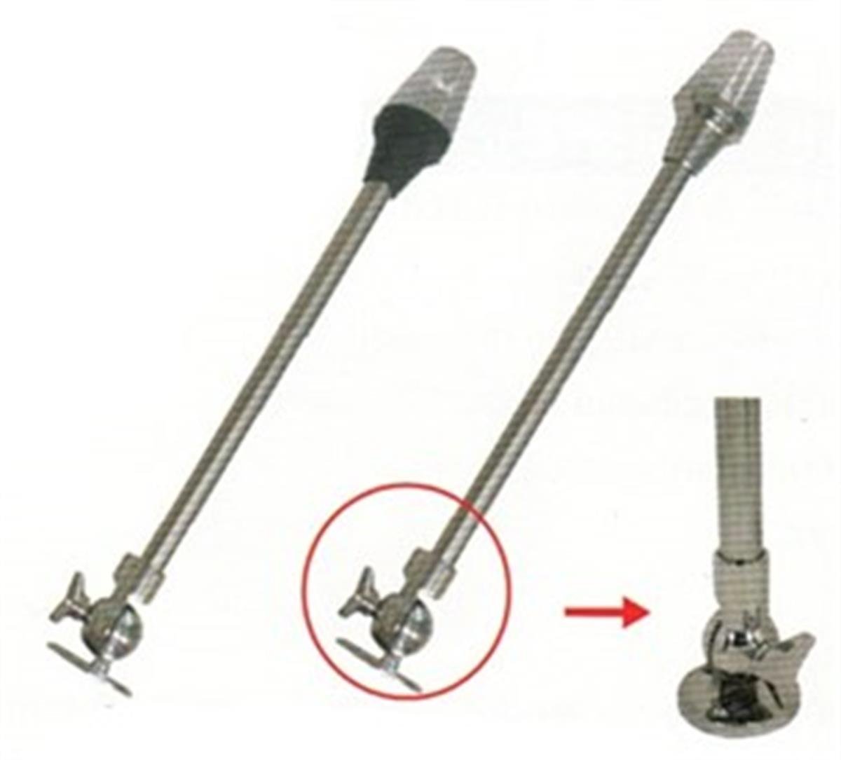 Direkli Silyon Feneri 12V 67mm Paslanmaz Çelik